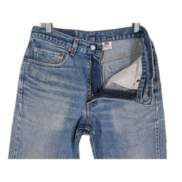 Vtg Levis 517 Blue Jeans Boot Cut Men 31x30 Distressed Zip Up Mexico (30.5x28.5) - Picture 10 of 14